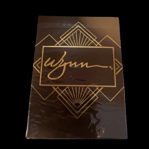 WYNN CASINO PLAYING CARDS - BLACK USPCC STOCK EDITION