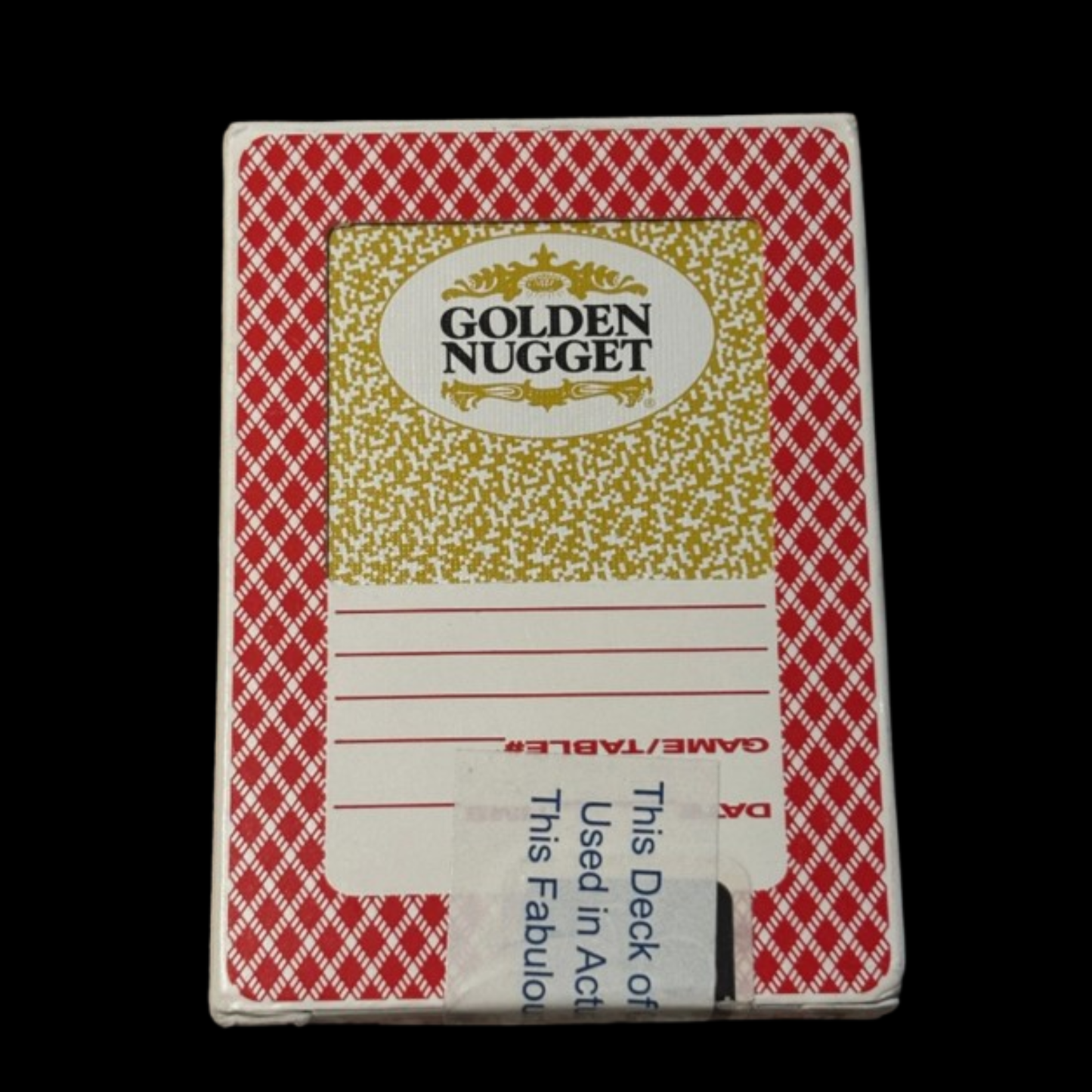 GOLDEN NUGGET CASINO PLAYING CARDS - YELLOW (FACTORY SEALED)